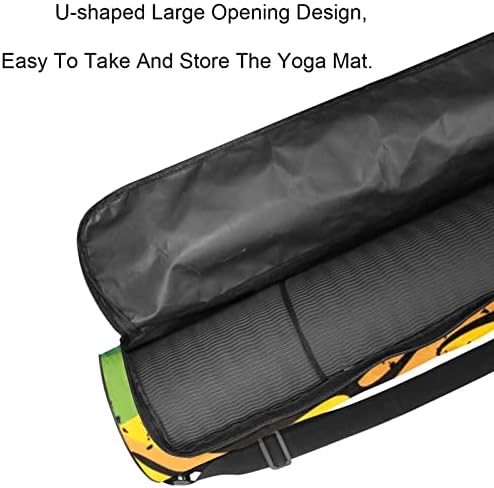 Lion Rasta Yoga Mat Bags Full-Zip Yoga Carry Bag for Mulher Homens, Exercício de ioga transportadora
