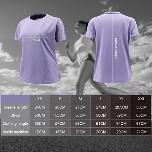 Camisas de treino para mulheres | Camisetas de manga curta de academia para mulheres | Dri Fit Athletic