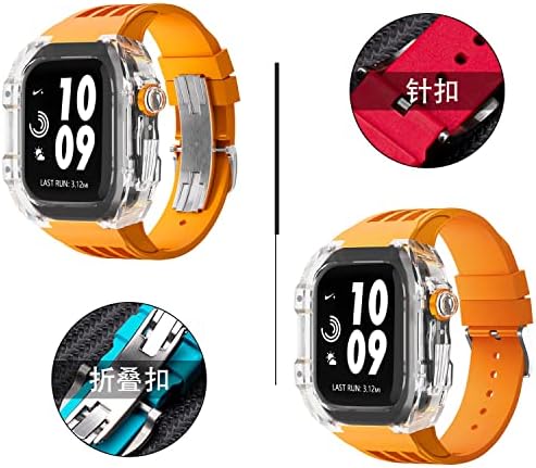 NEYENS 45mm 44mm de relógio Banda Mod Kit ， para Apple Watch Band Kit de modificação transparente