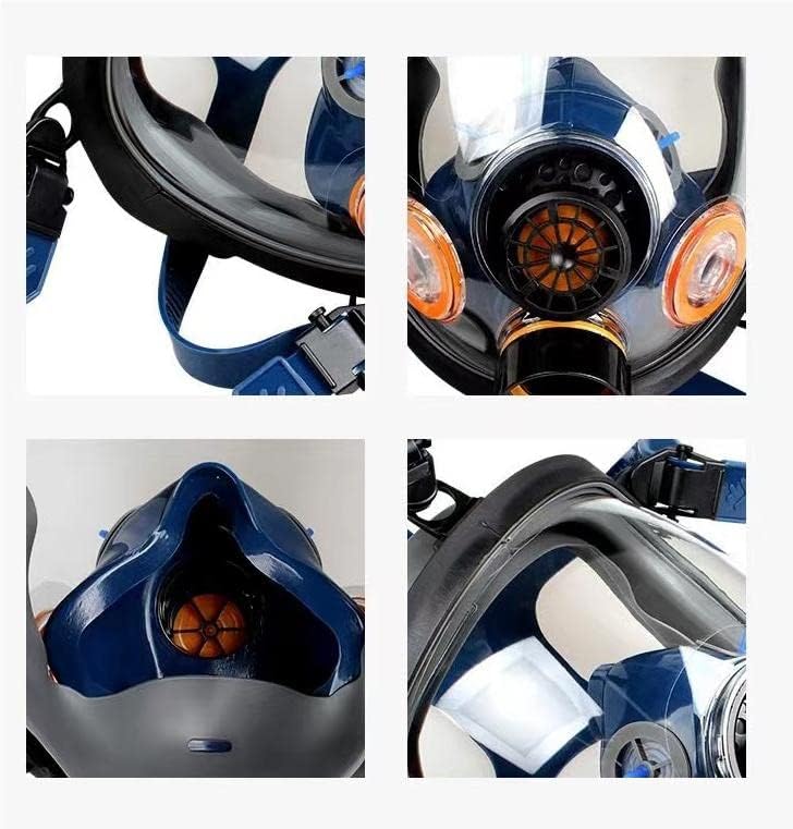 Máscara de gás respirador de face completa com filtro de carbono ativado de 40 mm para sobrevivência