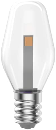 Lâmpadas noturnas de grande valor LED C7, branco macio, claro, base de candelabros, e12, não adquirível,