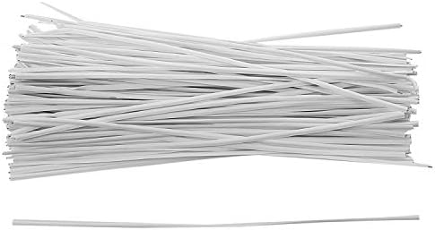 Kehuitong jxbld 130pcs organizador de cabos de encadernação de embalagem Twion Twies Branco 150x2.2mm