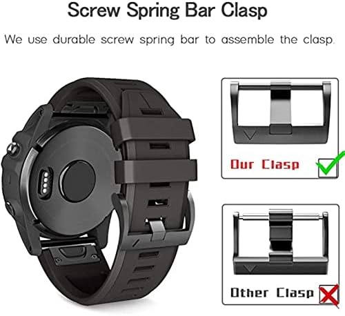Nanwn 26 22mm Silicone Watch Band para Garmin Fenix ​​6x 6Pro Relógio Redução Rápula de Strap de pulseira