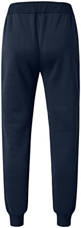 Calça de moletom de sezcxlgg para homens zíper com calças esportivas de fitness com calças de bolso