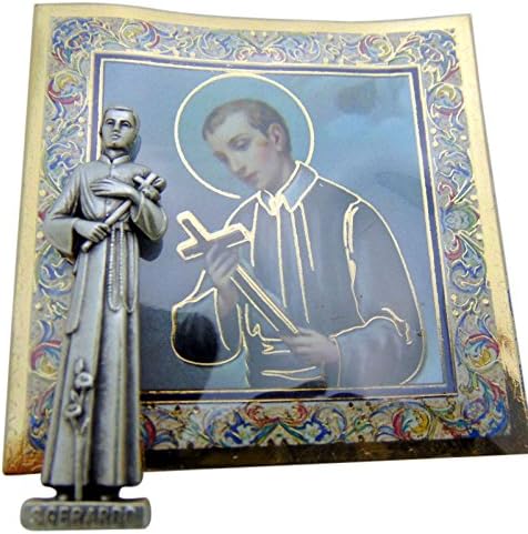 Presentes religiosos St Michael Mini Saint Presente Conjunto minúsculo de 1 polegada de estátua e