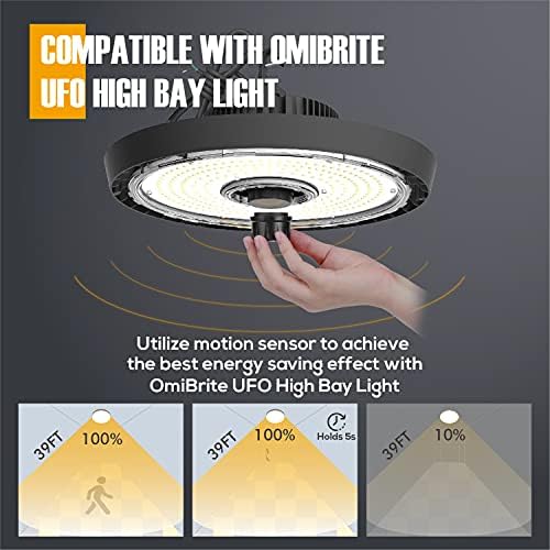 Sensor de movimento para LED UFO High Bay Light, Zhaga 4 Pin Sensor, adequado para armazém,
