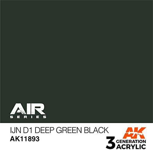 Ak Acrylics 3Gen Aircraft AK11893 IJN D1 Green Deep Green Black