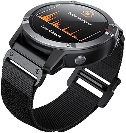 Gikos para Garmin Watch Bands Compatible Fenix ​​7x 6x Pro GPS 5x 3HR Descendente MK1 MK2 Titanic Velcro