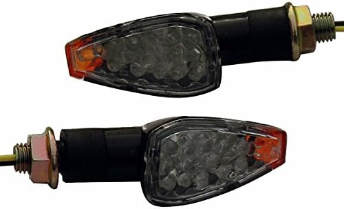 Motortogo Black LED Motorcycle Signal Signal Blinkers Indicadores de marcadores laterais Blinkers compatíveis