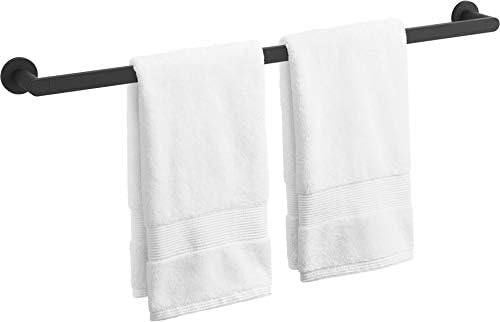 Kohler K-73143-Bl Barra de towel, preto fosco