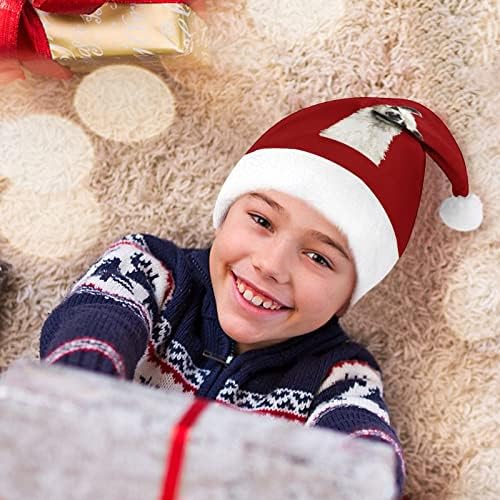Adesivo de lhama chapéu de natal personalizado chapéu de santa decorações engraçadas de natal