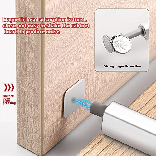 Gobericher Magnetic Push Bighthes Porta do armário Push para a trava de toque magnético da porta