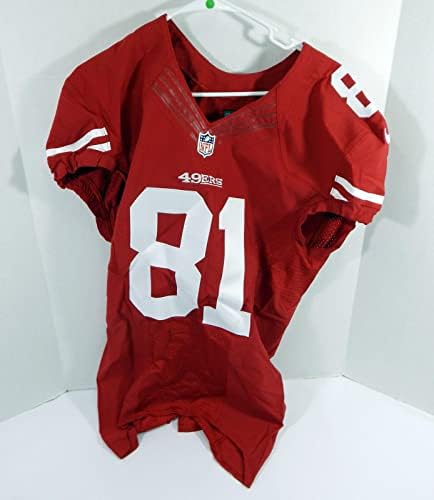 San Francisco 49ers Rod Streater 81 Jogo emitido Red Jersey 42 DP34841 - Jerseys de jogo NFL