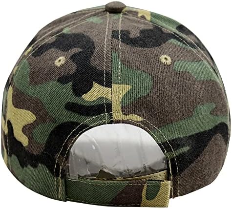 Camo chapéu para homens, mulheres, boné de beisebol de camuflagem militar ajustável do exército cinza,