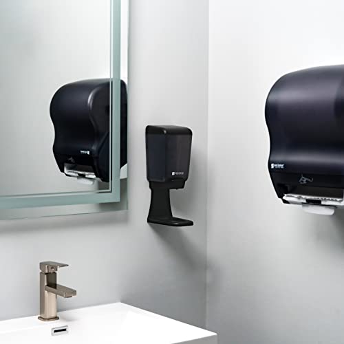 San Jamar Classic Soap Dispenser Drip Bandey, plástico, montado na parede, preto