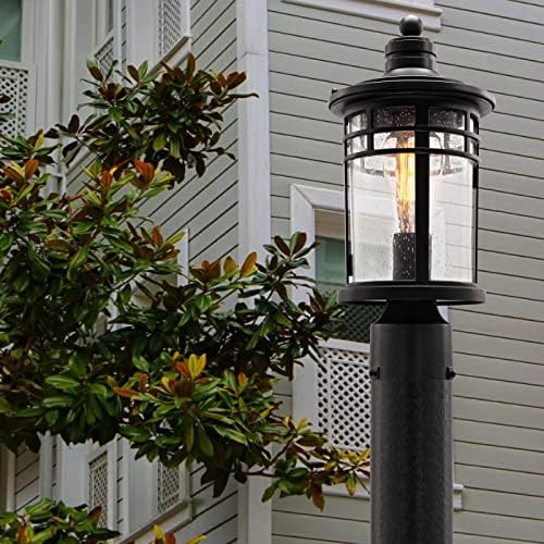 Darkaway Outdoor Post Lights Lâmpada Poste iluminação ao ar livre, luminárias de alumínio à prova