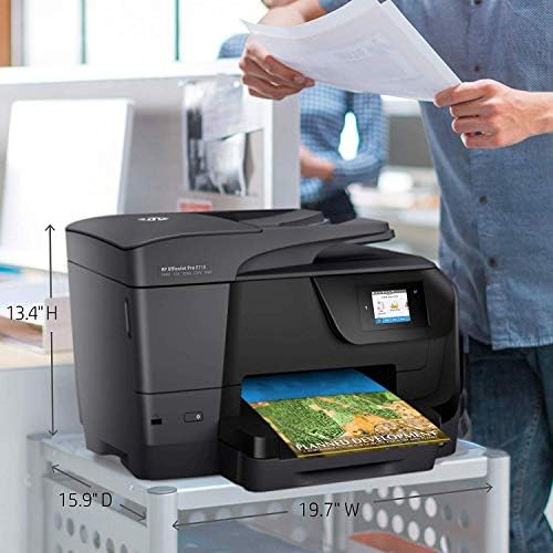 HP OfficeJet Pro 8710 Impressora sem fio All-In-One, Ink Instant HP ou Reabastecimento Dash Ready,