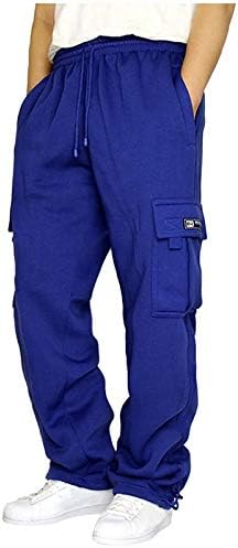 Calças de carga Jorasa para homens, calças grandes e altas de calças de vários bolsos de bolso casual