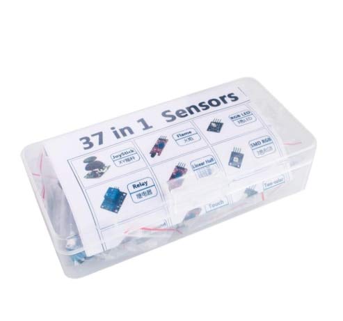 Kit de sensor 37 em 1 kit de sensor para arduino/rrgb/joystick/fotossensível/detecção de som/evitação
