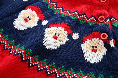 Bebê criança meninos meninos suéter malha natal moletom de natal garotas pullover algodão inverno tampas
