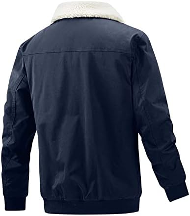 Jaqueta de flanela masculina Casual Casual Casual com algodão pode ser usado em ambos os lados jaqueta com