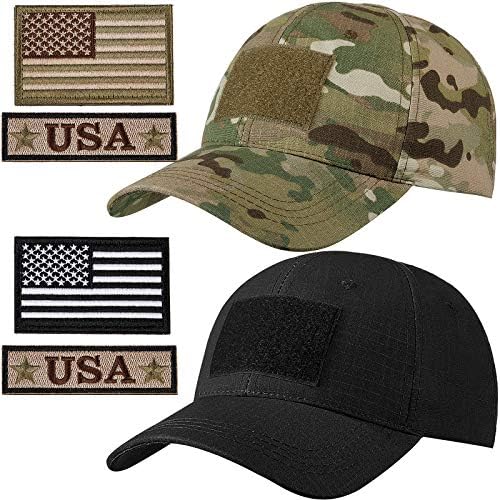 GEEYOGA Military Patch Hat Hats Hats Tactical Capuz dos EUA Cap.