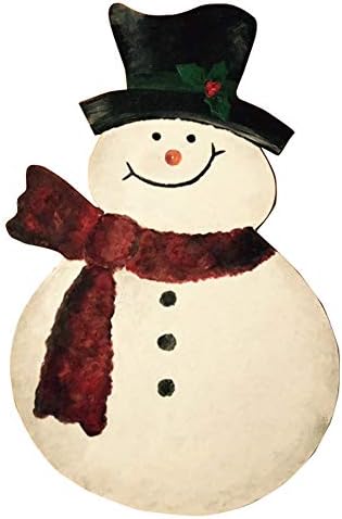 Cutout de boneco de neve inacabado Wood Christmas Winter Door Hanger Mdf Shape Canvas Style 2