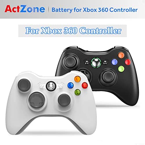 ACTZONE 2PCS 3600mAH Recarregável Ni-MH Substituição de bateria para Xbox 360 Wireless Controller