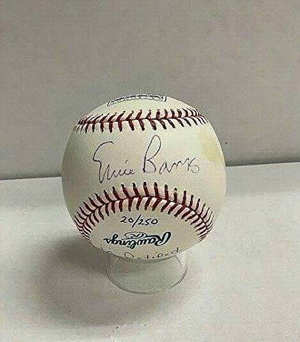 Ernie Banks assinou a aposentadoria MLB Baseball 20/250 Beckett Bas Cubs - Bolalls autografados
