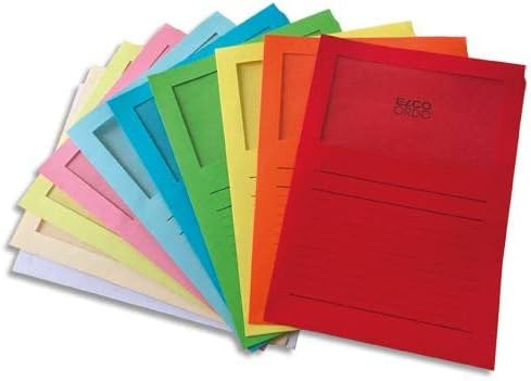 Bolsos de canto clássicos da Elco 100 com janela 22 x 31 cores variadas