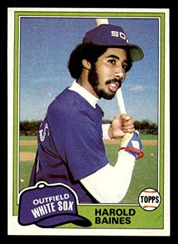 Baseball MLB 1981 Topps 347 Harold Baines NM perto de Mint RC Rookie White Sox