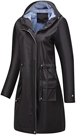 Casacos femininos capa de chuva sólida cor sólida ativa jaqueta de zíper ao ar livre zíper upstring rachand plus