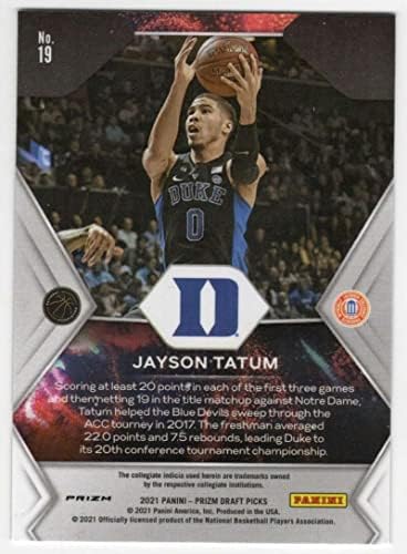 Jayson Tatum SSP 2021-22 Panini Prizm Draft Fireworks White Sparkle PR: 2019 NM+ -MT+ NBA Basketball Celtics