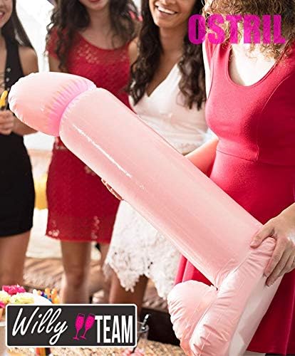Decorações de balões de festa de solteira | Suprimentos de chuveiro de noiva inflável Willy Balloon | Jogos de piscina de festa de despedida de solteira