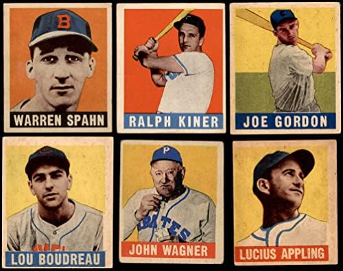 1948-49 Baseball de folhas quase completo sem Paige VG/ex