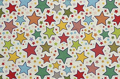 Toalha de tapete de ioga colorida de Ambesonne, ilustração infantil grande e pequena estrela Motivo