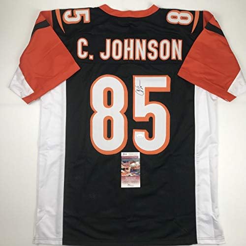 Autografado/assinado Chad Johnson Ochocinco Cincinnati Black Football Jersey JSA COA