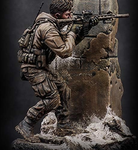 GL-HOME 1/24 75mm kit de modelo de soldado de resina de comando US não pintados e desmontados-e64472