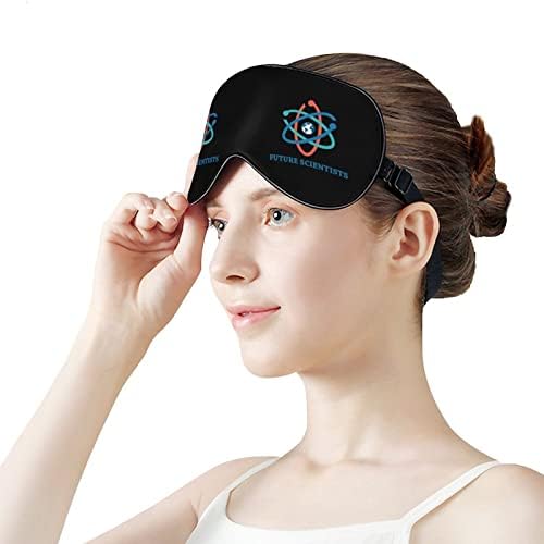 Futuros cientistas máscaras oculares macias com cinta ajustável leve confortável para dormir para