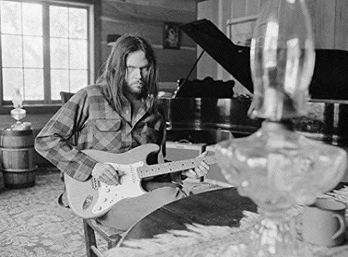 Neil Young Harvest Moon assinou o Fender Stratocaster de guitarra elétrica Pickguard Loa