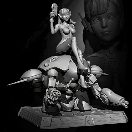 ETRIYE 1/24 Modelo de soldado de resina Modelo de ficção científica mecha feminino