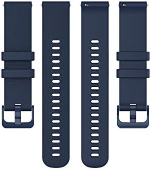 Fitturn Soft Colorful Silicone Watch Band Straps Compatível com Garmin Venu SQ Relógio Substituição Redução rápida