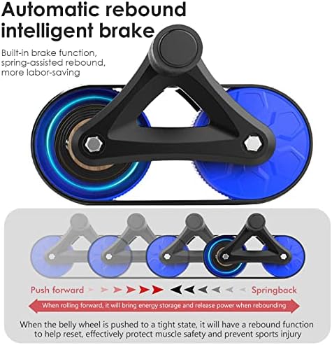 Rebotamento automático de rebote abdominal Rolo de rodas de roda com roda de rolos de roda redonda-rolante