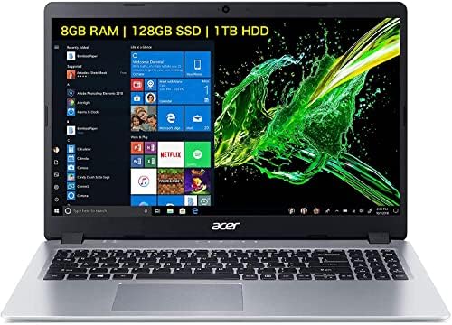 Acer mais novo Aspire 5 15,6 Laptop FHD, Intel Dual-core i3-1115g4, 8gb DDR4 128GB NVME SSD 1TB HDD, Intel UHD Gráficos,