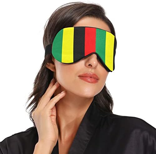 Máscara de olho do sono unissex Rasta-jamaica-raggae máscara de dormir confortável