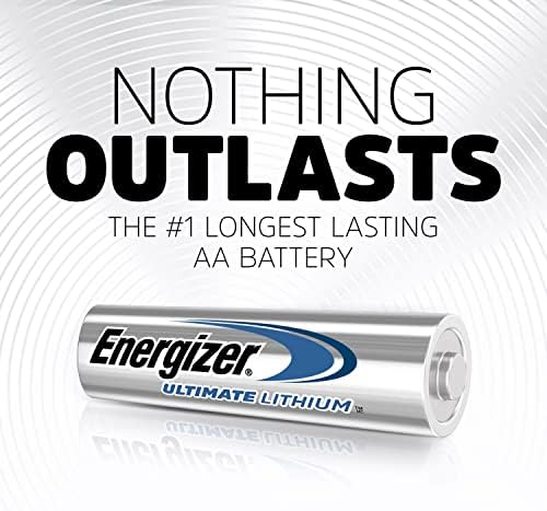 Energizer AA Baterias de lítio, a bateria mais longa do mundo Double Double, Ultimate Lithium