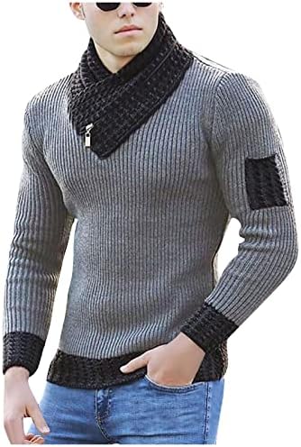 Ymosrh mass de suéter de tricô de tricô com capuz de suéter de botão fino com suéteres de grandes dimensões