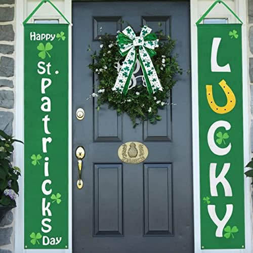 Patrick's Day Wreath Bow Green Shamrock Bowknot Irish Holiday Diy Crafts Gift Ribbon Bow Ornamentos