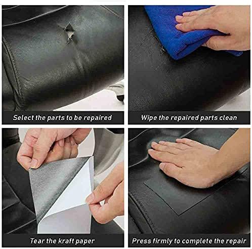 Coyang Customizable Leather Fita Auto-adesivo Reparo de couro para sofás, fita de reparo de couro