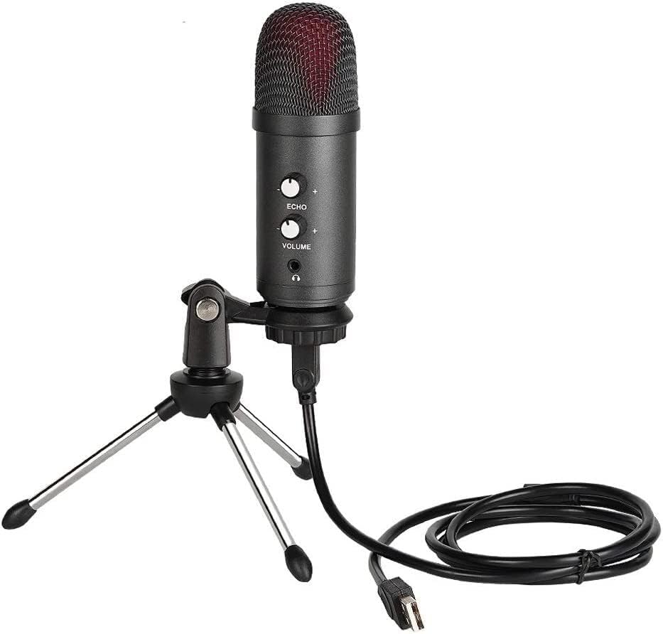 OSKOE USB Computer Microfone Professionnel Microfono PC para PC Singing Meeting Meeting Studio Recording
